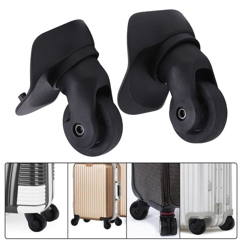Generic Natudeco 1 Pair A23 Luggage Replacement Wheel Durable Silent Swivel Suitcase Luggage Casters Repair Parts - Image 2