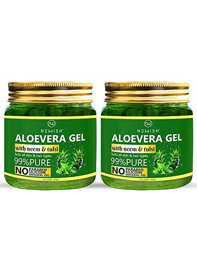 Aloe Vera Gel For Face Enriched With Tulsi & Neem For Face & Skin 200Gm Pack Of 2 - pzsku/ZDD4D31DDA3565A382045Z/45/_/1658555374/47db4331-8b0a-4560-b285-a8913a738039