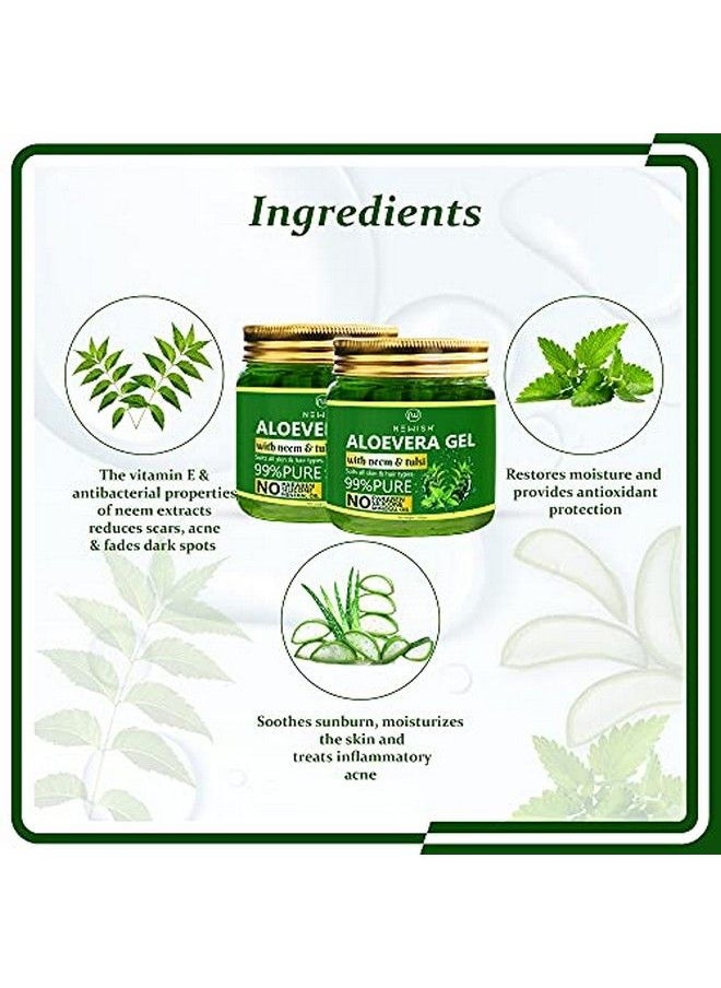 Aloe Vera Gel For Face Enriched With Tulsi & Neem For Face & Skin 200Gm Pack Of 2 - pzsku/ZDD4D31DDA3565A382045Z/45/_/1658555374/734dabbf-6cfc-41b3-9512-d238fc99b7e4