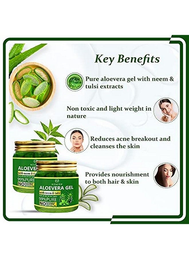 Aloe Vera Gel For Face Enriched With Tulsi & Neem For Face & Skin 200Gm Pack Of 2 - pzsku/ZDD4D31DDA3565A382045Z/45/_/1658555374/dd0c1957-8b1a-4fd9-9152-88b7e55da5ea