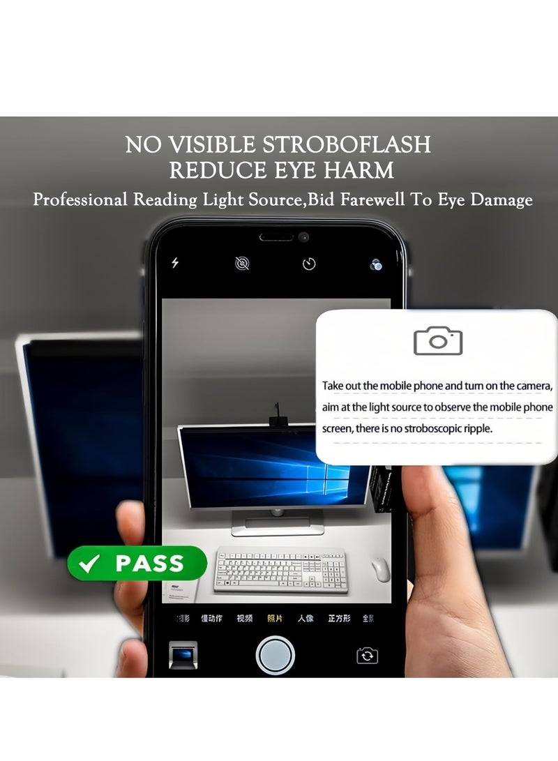 Loquat Computer Monitor Lamp Desk Lamp Touch Control Dimmable 3 Color Temperature for Office Home - Image 4