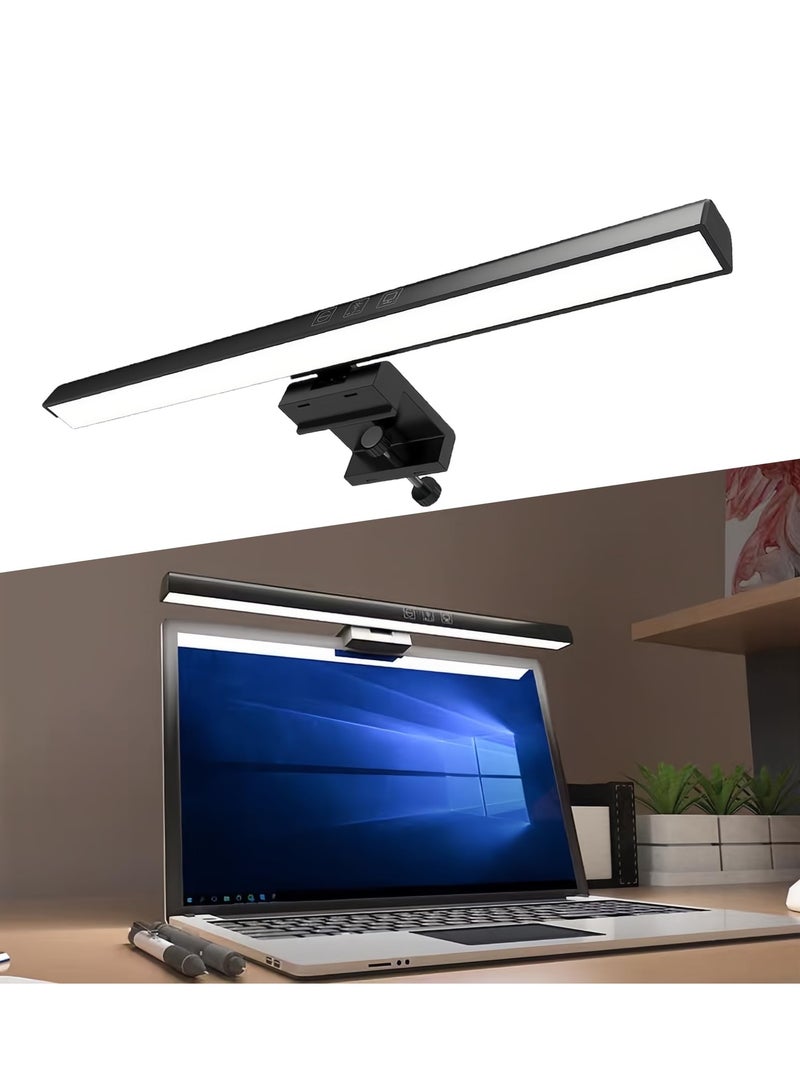 Loquat Computer Monitor Lamp Desk Lamp Touch Control Dimmable 3 Color Temperature for Office Home - Image 1