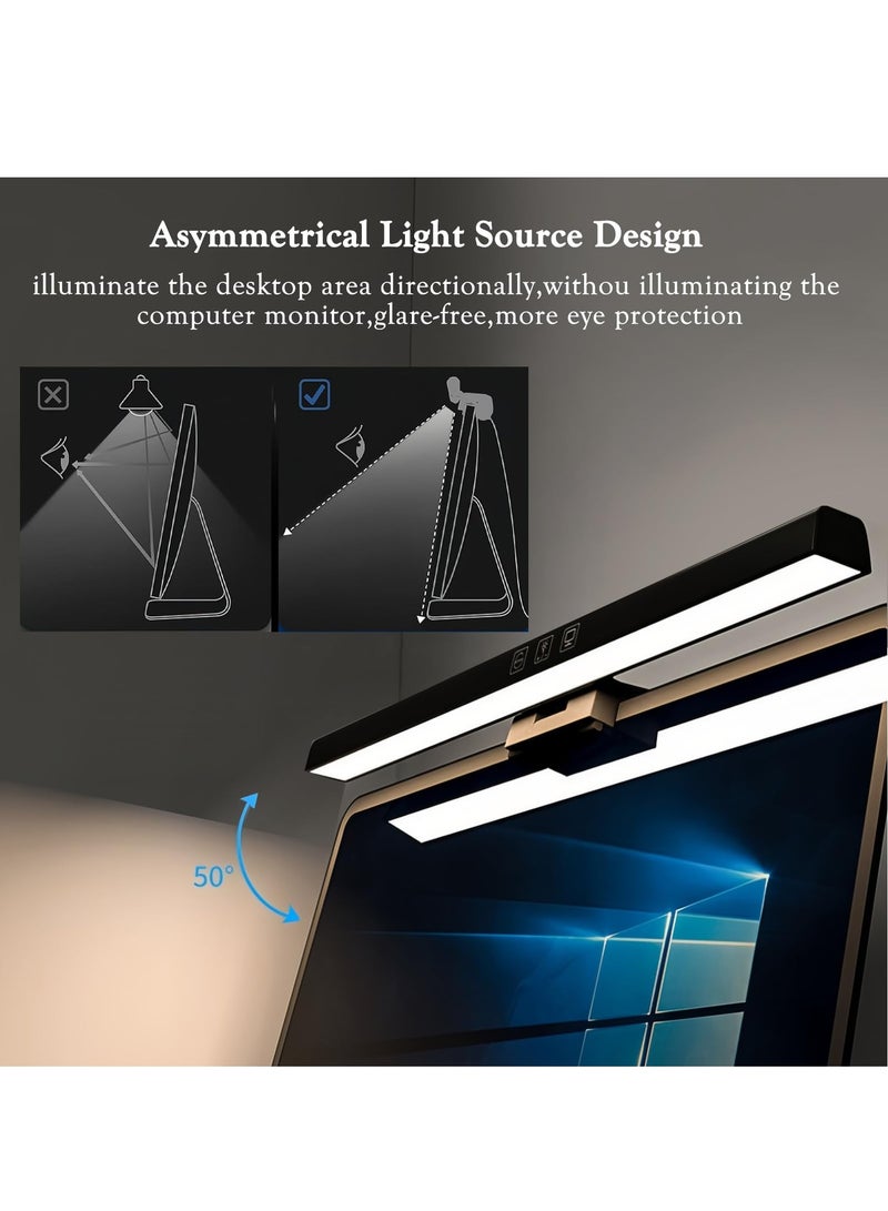 Loquat Computer Monitor Lamp Desk Lamp Touch Control Dimmable 3 Color Temperature for Office Home - Image 3