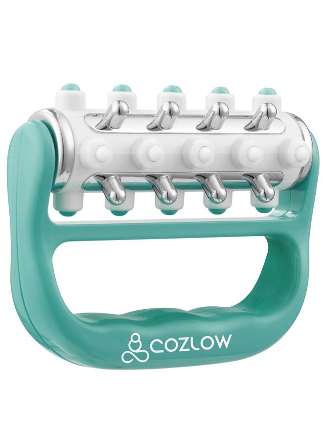 COZLOW MyoRelease Lymphatic Drainage Massager (Green), Ultimate Fascia Release & Scar Tissue Massage Tool, Personal Handheld Massage Roller for Shoulder, Neck, Thigh, Leg & Back - Image 1
