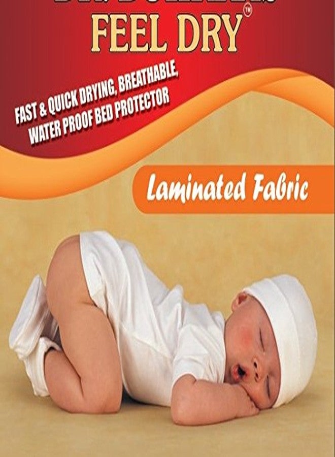 FEEL DRY Waterproof Reusable Bed Protector Drying Sheet for New Born Baby(Size_M, Maroon) - Image 2