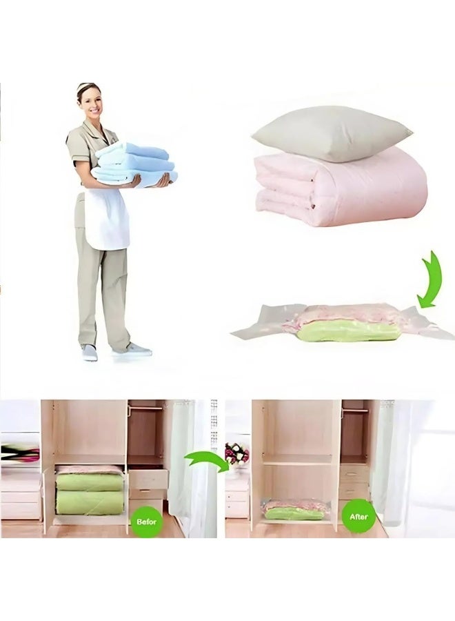 High Quality Large Vacuum Storage Bags, 80 x 110cm Space Saving Reusable Storage Bags for Clothes Organizer-206 - Image 3
