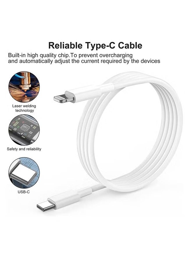 هافن اي فون 20W شاحن سريع ، مع الناقل التسلسلي العام كابل ضوء ، شاحن سريع ، متوافق مع اي فون 14 برو / 14 برو ماكس / 14 زائد / 14 / 13 / 12 / 11 / XS-1 م - Image 3