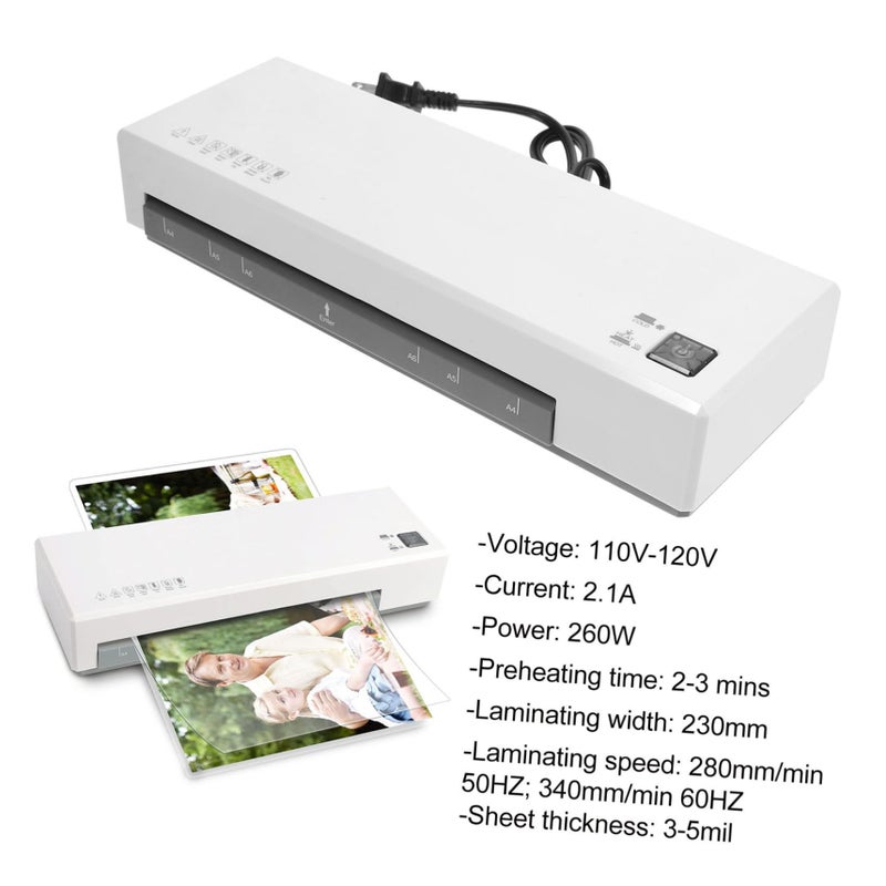 Thermal Laminator Machine For Documents And Photos With Laminating Pouches Water Resistant - Image 4