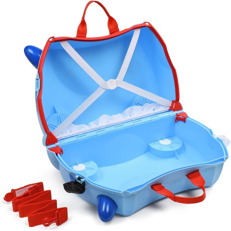 Doug 's Suitcase: Wheeled Hand Luggage for,Ba Blue, 47 x 32 x 21 cm,'Luggage with Multifunctional Strap - Image 2