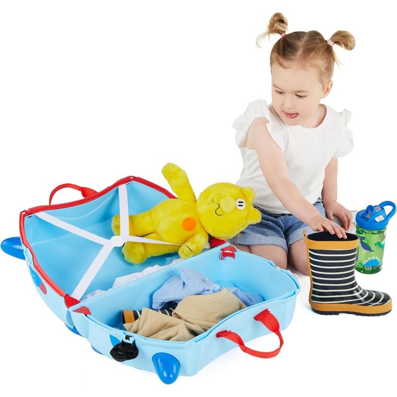 Doug 's Suitcase: Wheeled Hand Luggage for,Ba Blue, 47 x 32 x 21 cm,'Luggage with Multifunctional Strap - Image 5