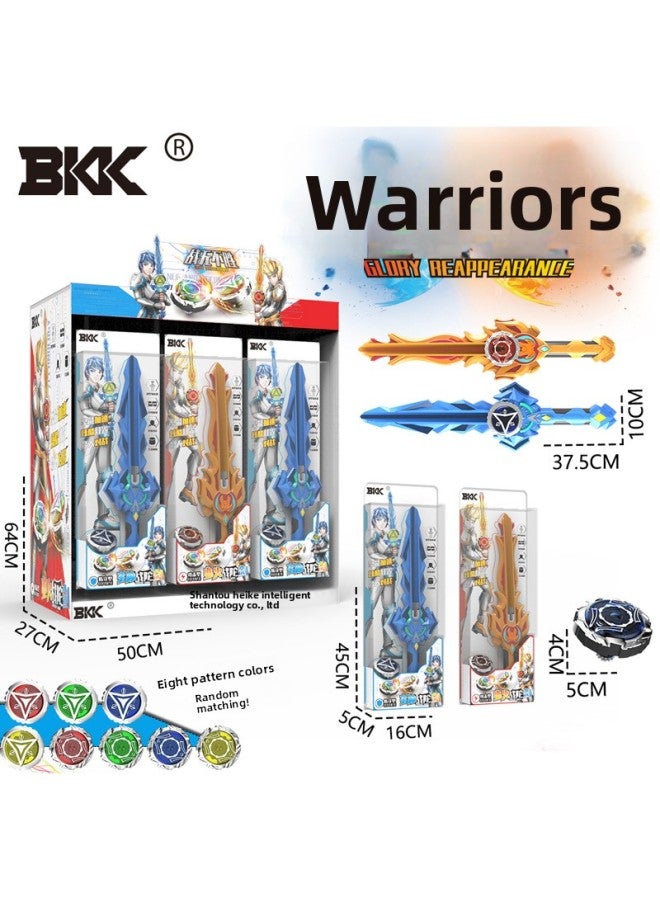 BKK Gyro Vs. Children's Luminous Gyro Sword Toy Merchant Super Supply Children's Gift Box Toy Wholesale-Color:Portable Gift Box 【including Gyro Sword * 2 + Gyro * 4 + Gyro Battle Plate】】 - Image 4
