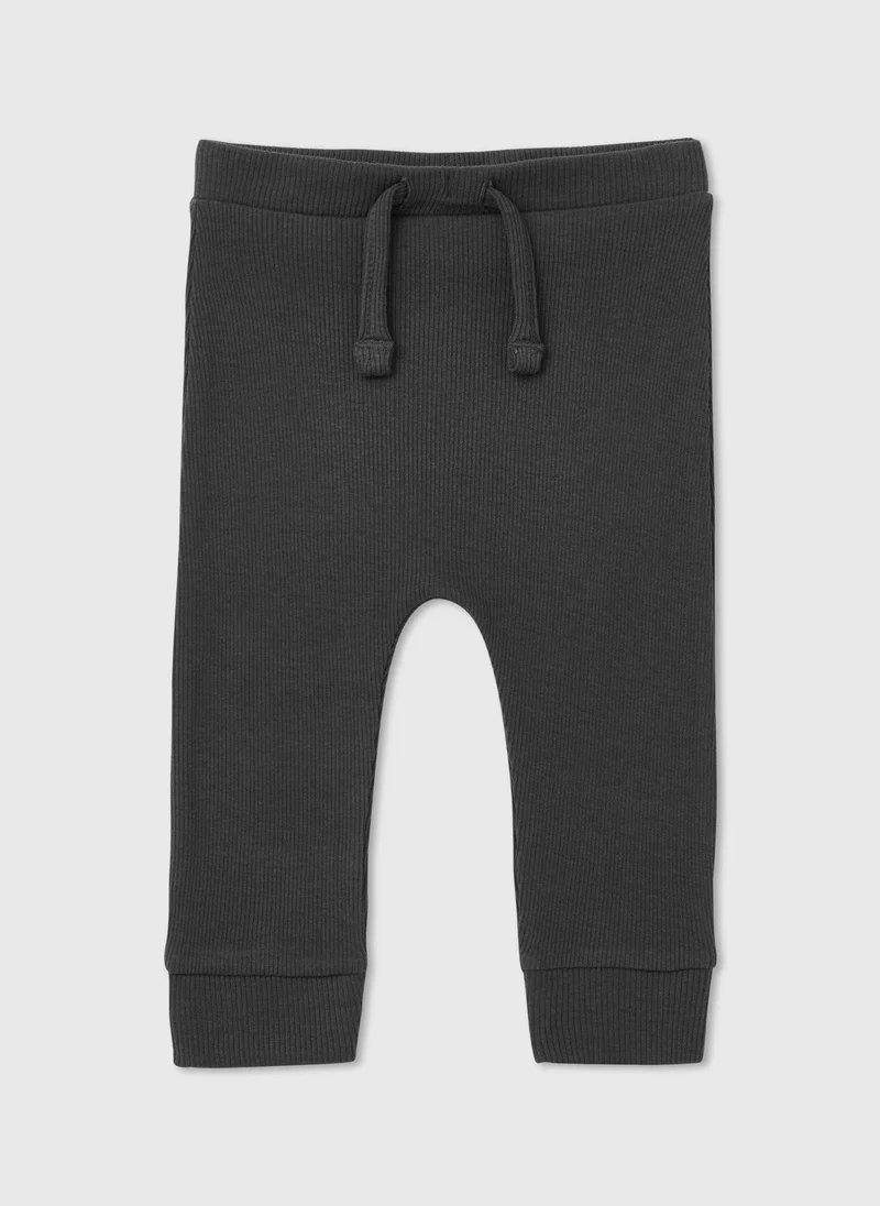 Matalan Baby Charcoal Ribbed Joggers