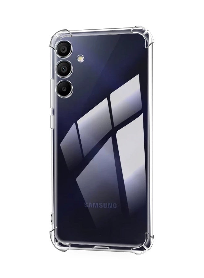 غلاف هاتف شفاف رفيع إطار TPU ناعم ظهر PC صلب بأربع زوايا ماصة للصدمات مضاد للسقوط والخدش بحماية بارزة للشاشة والكاميرا لسامسونج جالاكسي S25 - Image 4