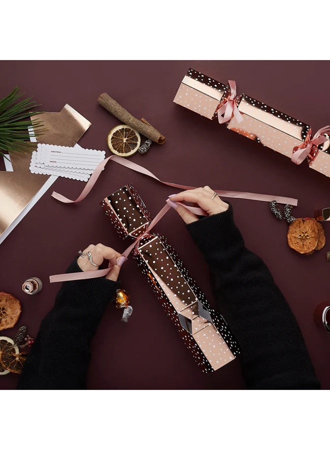 Hootyballoo DIY Rose Gold Foiled Fill Your Own Christmas Crackers 6/Pack  - Image 3