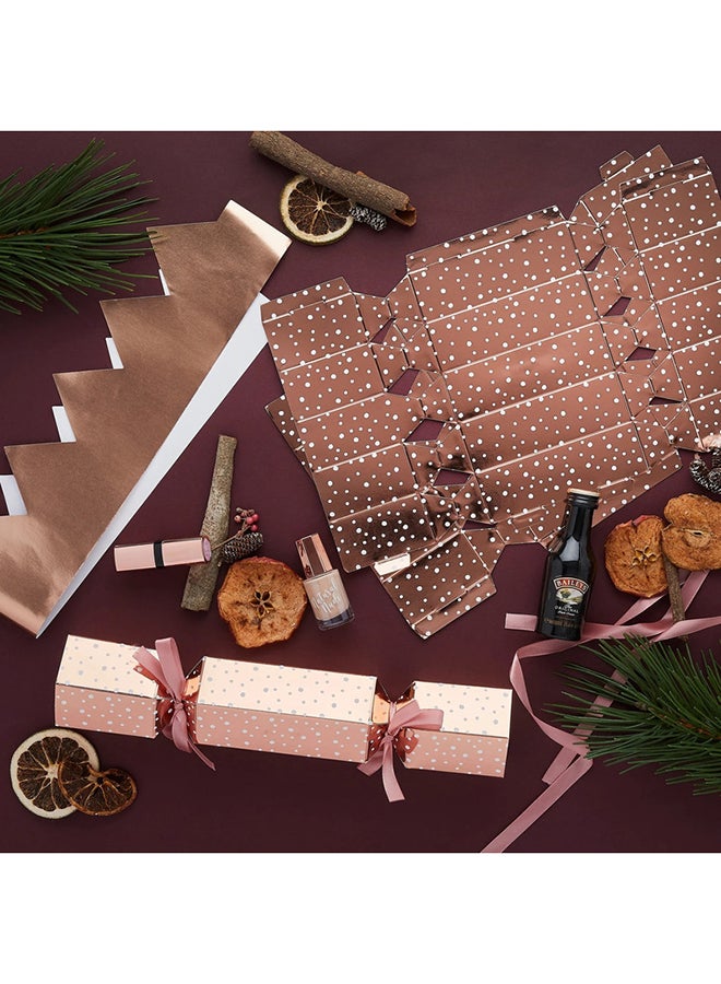 Hootyballoo DIY Rose Gold Foiled Fill Your Own Christmas Crackers 6/Pack  - Image 2