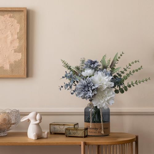 Leftover Fake Flowers in Vase,Artificial Flowers in Vase,Table Centerpieces for Dining Room,Flower Centerpieces for Tables,Faux Flowers in Vase,Kitchen Table Decor,Coffee Table Decor… - Image 4