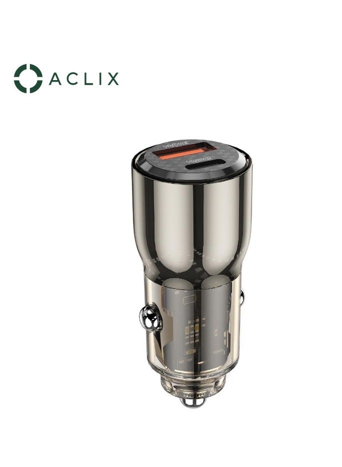 ACLIX ACLIX Dual USB-C and USB-A Car Charger, 30W PD Fast Charging - Image 1