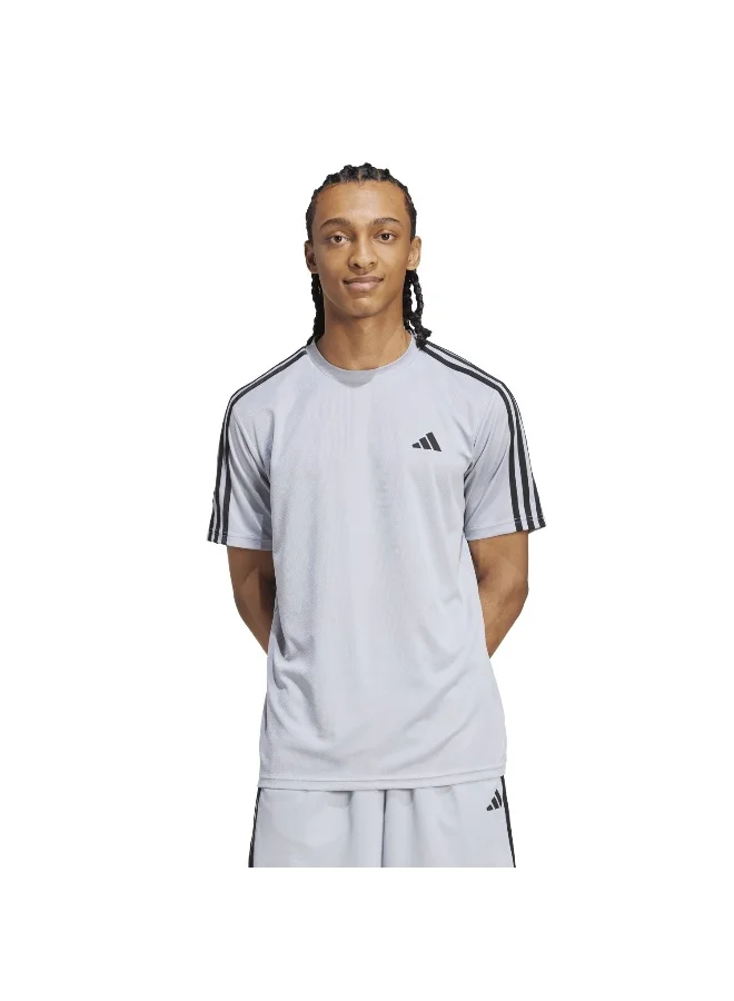 Adidas Adidas Tr-Es Base 3S T Grey T-Shirt (Short Sleeve) T-Shirts For Men