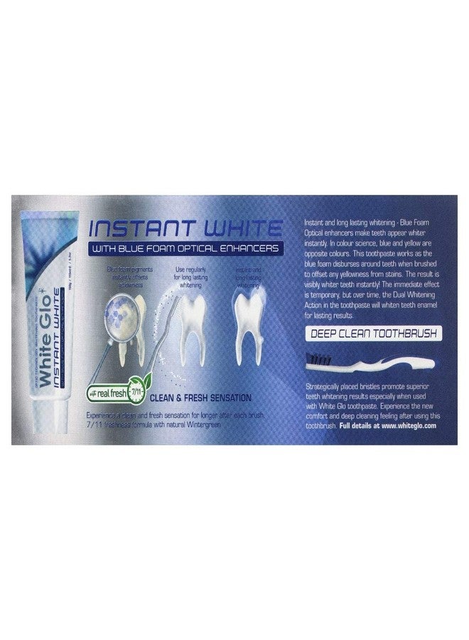 White Glo Instant White Optic Technology Whitening Toothpaste + Toothbrush - Image 4