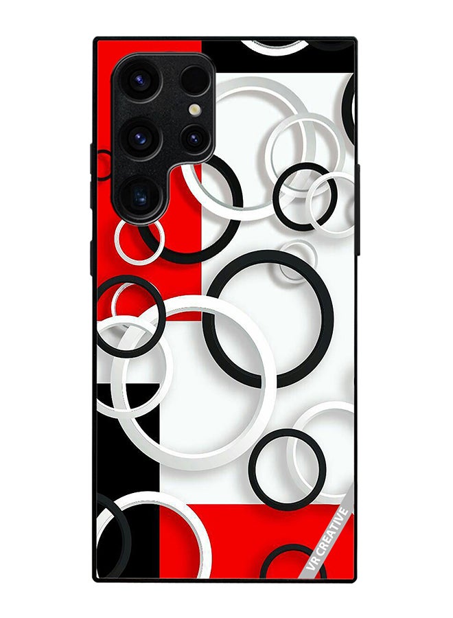 VR CREATIVE Protective Case Cover For Samsung Galaxy S25 Ultra Colorful Circle Design Multicolour