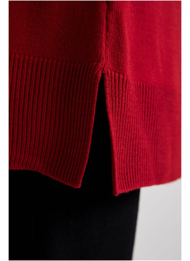 DeFacto - Woman Tricot Regular Fit C Neck Long Sleeve Tunic - Image 1
