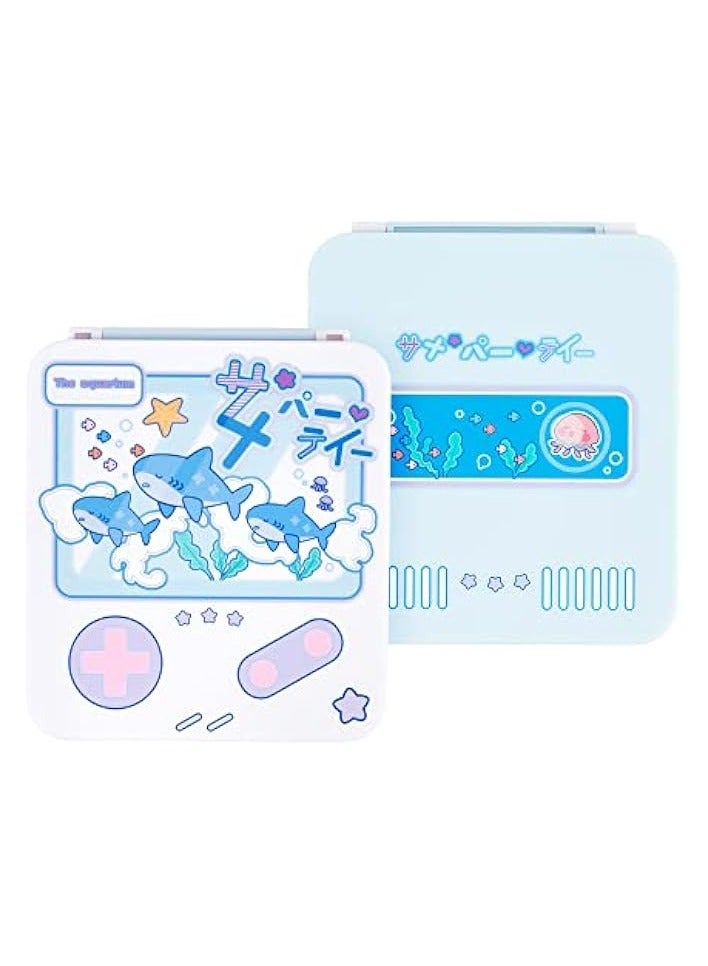 بروماس حافظة بطاقات ألعاب سويتش المحمولة - حافظة حامل ألعاب سويتش مع 12 فتحة لبطاقات الألعاب - صندوق تخزين لحمل خرطوشة بطاقات الألعاب متوافق مع نينتندو سويتش - حفلة القرش - Image 1