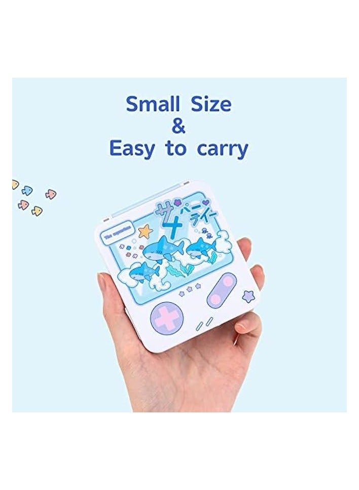 بروماس حافظة بطاقات ألعاب سويتش المحمولة - حافظة حامل ألعاب سويتش مع 12 فتحة لبطاقات الألعاب - صندوق تخزين لحمل خرطوشة بطاقات الألعاب متوافق مع نينتندو سويتش - حفلة القرش - Image 4