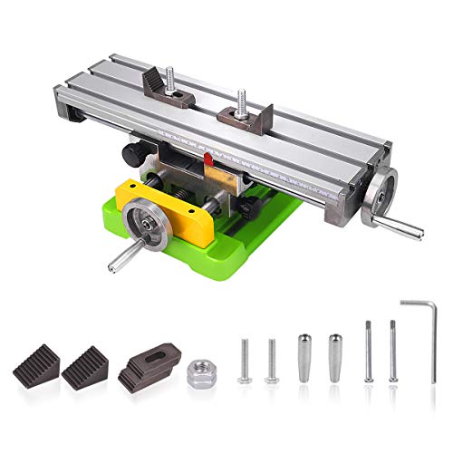 MYSWEETY Multifunction Worktable Milling Working Cross Table Milling Machine Compound Drilling Slide Table For Bench Drill Adjustme X-Y (6350 SIZE) - Image 1