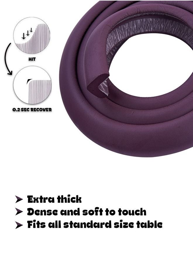 BAYBEE - Baybee 6.5Ft Baby Safety Edge and Corner Guard Protector Roll 3M Pre Taped With 4-Piece Table Corner Protector Cushion Child Safety Corner Edge Protector for Table Furniture Edge Safety Bumpers Brown - Image 1