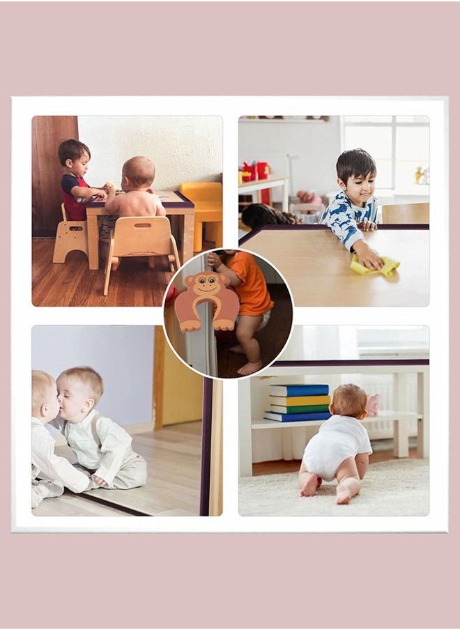 BAYBEE - Baybee 6.5Ft Baby Safety Edge and Corner Guard Protector Roll 3M Pre Taped With 4-Piece Table Corner Protector Cushion Child Safety Corner Edge Protector for Table Furniture Edge Safety Bumpers Brown - Image 1