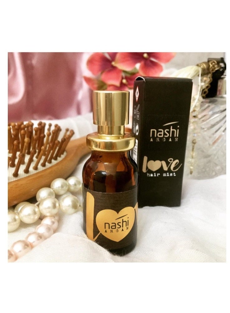 ناشي أرجان بخاخ الشعر "ناشي أرغان لاف" (Nashi Argan Love) سعة 20 مل – عطر للشعر يدوم طويلاً للنساء والرجال - Image 2