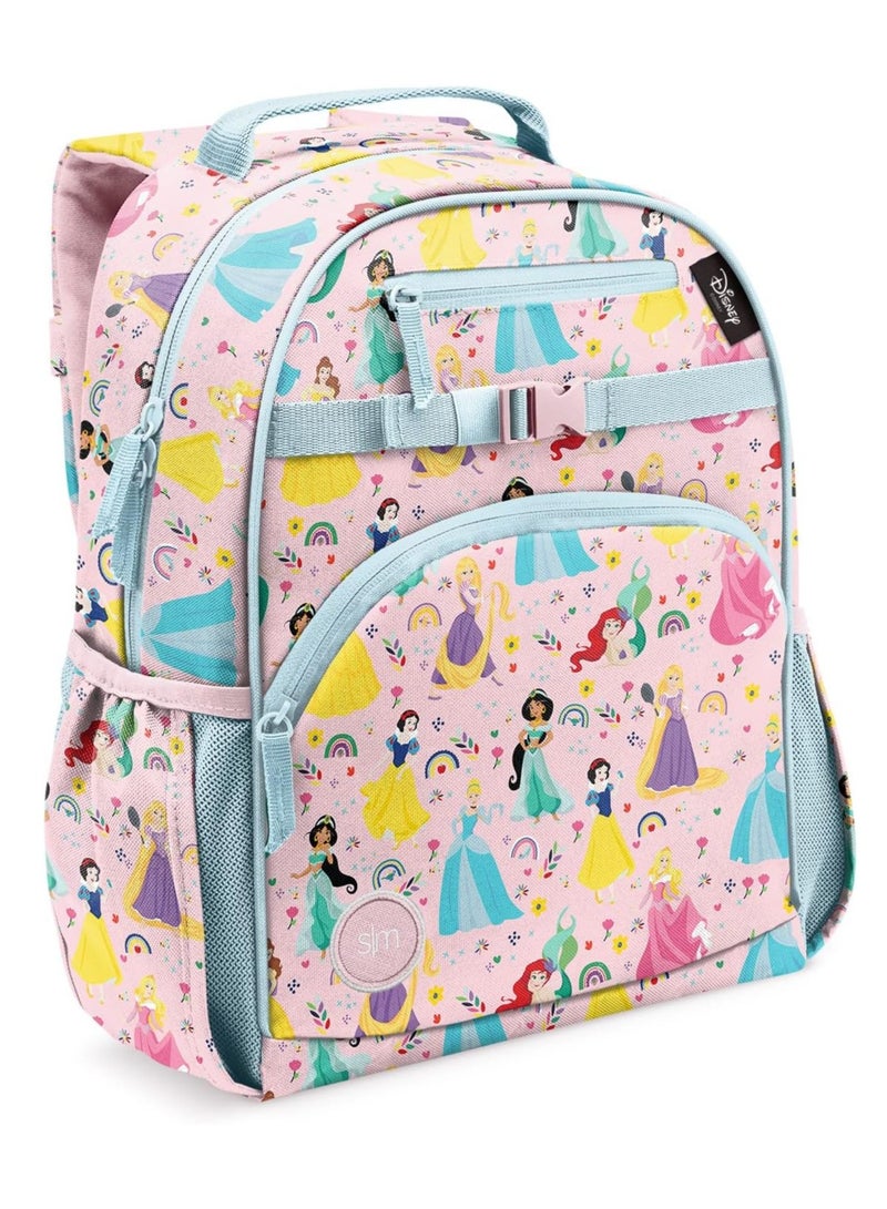 Disney Princesses Combo: Kids Backpack 12L and Insulated Water Bottle 14oz for School Girls - Image 2