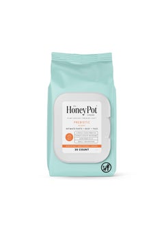 the Honey Pot company The Honey Pot Company - Prebiotic Feminine Wipes - Daily PH Balancing, Fragrance & Sulfate Free Wipes for Intimate Parts, Body, or Face - Hygiene Products - 30 ct. 