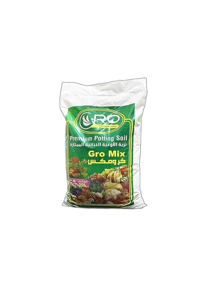 GRO Green Rich Organic fertilizer Gro Mix Premium potting Soil 50-Ltr for indoor and outdoor plants - Image 2