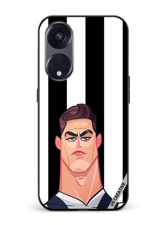 VR CREATIVE Protective Case Cover For Oppo Reno8 T 5G Cr7 Design Multicolour - Image 1