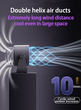 Portable Desktop Fan with Digital Display 100 Speed  Battery90° Angle adjust Mini Fan Table Advanced Small Indoor Air Circulation Desk Fan Wall Mountable Portable USB Fan for Travel Bedroom Kitchen Desktop Camping - view 2