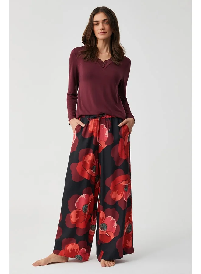 Penye Mood Soft textured pajama set.