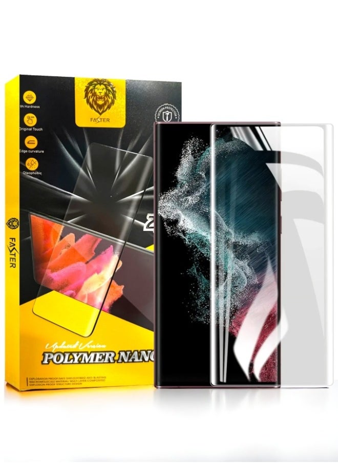 Faster - Transparent screen protection for the Samsung Galaxy Note 9, from Faster, with full coverage from edge to edge, anti-break and anti-fingerprint. - Image 1