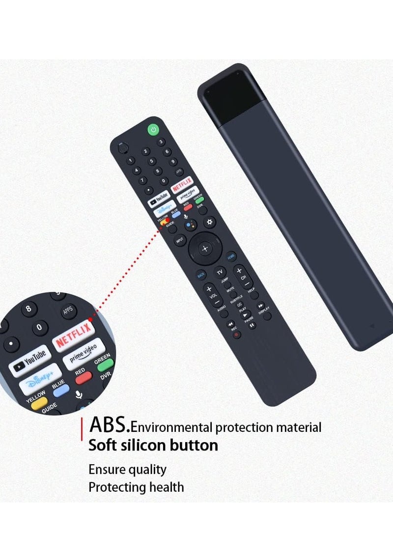 PopZa RMF-TX520U Voice Remote Control for Sony Bravia OLED/LED 4K/8K UHD Smart Google TV – Quick Access Buttons for YouTube, Netflix, Disney+, Prime Video - Image 2