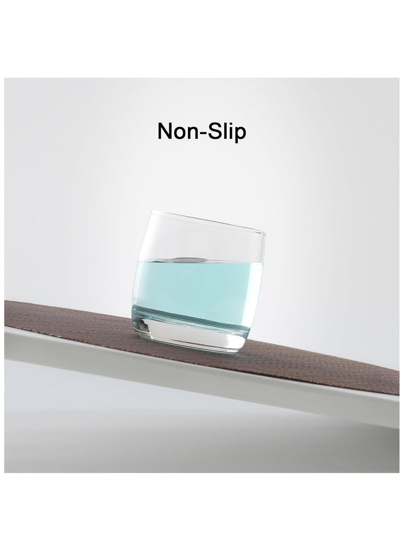 آنا طقم 4 قطع حصير طاولة دائري بقطر 35 سم مصنوع من PVC بتصميم محاكاة الخيزران - مقاوم للبقع ومائي وحراري، مثالي لتناول الطعام في المنزل أو في الهواء الطلق - Image 2