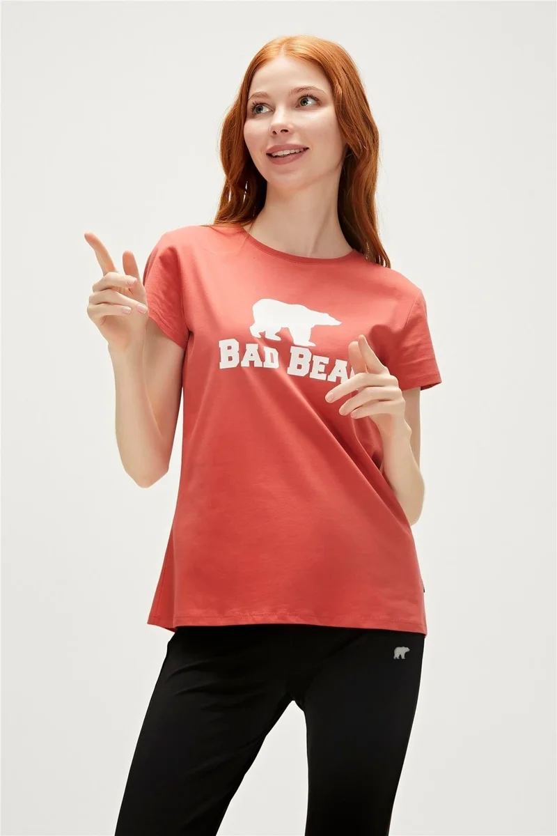 Bad Bear Badbear Men's T-Shirt Logo Tee Cinnamon