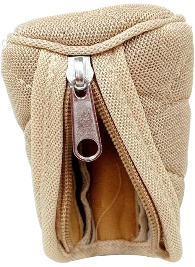 أتش أل غطاء مقبض ناقل الحركة للسيارة من القماش عالي الجودة بتصميم فاخر، لون بيج عالمي لليدوي - Image 4