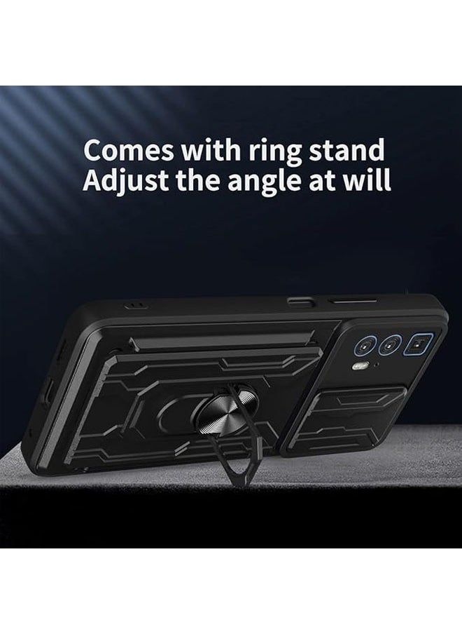 General - For Motorola Edge 20 Pro case, magnetic ring with sliding camera mount function, with card clip, for Motorola Edge 20 Pro - Image 1
