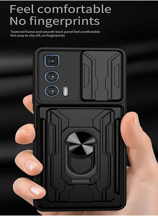 General - For Motorola Edge 20 Pro case, magnetic ring with sliding camera mount function, with card clip, for Motorola Edge 20 Pro - Image 1