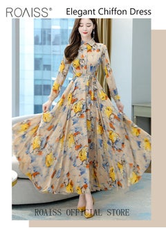 roaiss Women Lace Dress V Neck Dress Formal Elegant Dress Party Short Sleeve Dress Solid Color Summer Beach Dress Elegant Chiffon Dresses  - Image 4