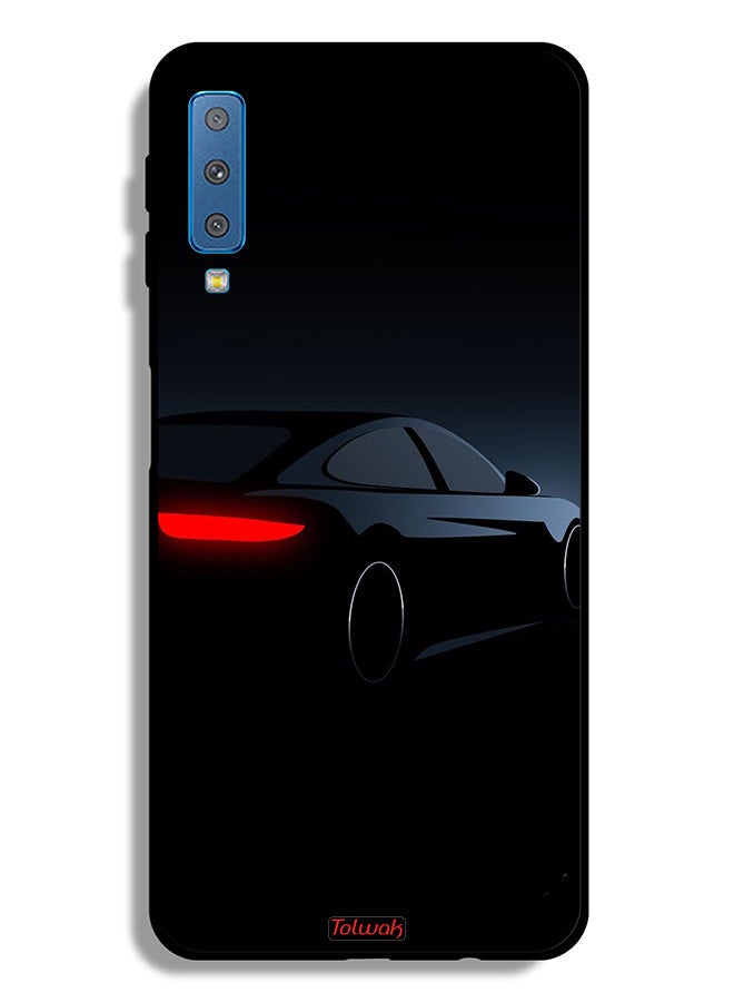 Tolwak Samsung Galaxy A7 (2018) Protective Case Cover Dark Car  - Image 1