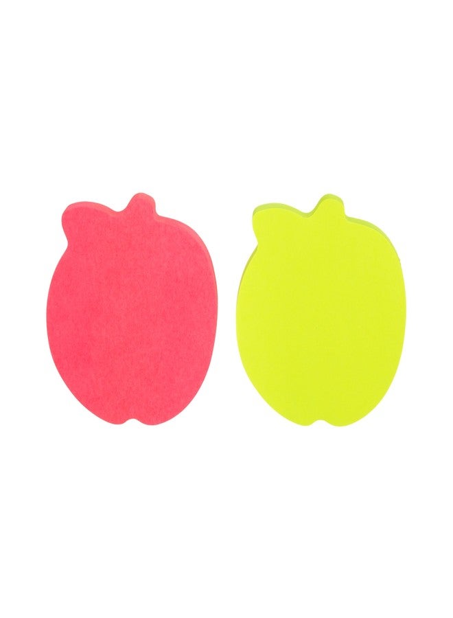 Post-it Notes, Apple Shape, Assorted Colors, 2.6x2.6 in, 2 Pads, 75 Sheets/Pad (7350-APL) - Image 2