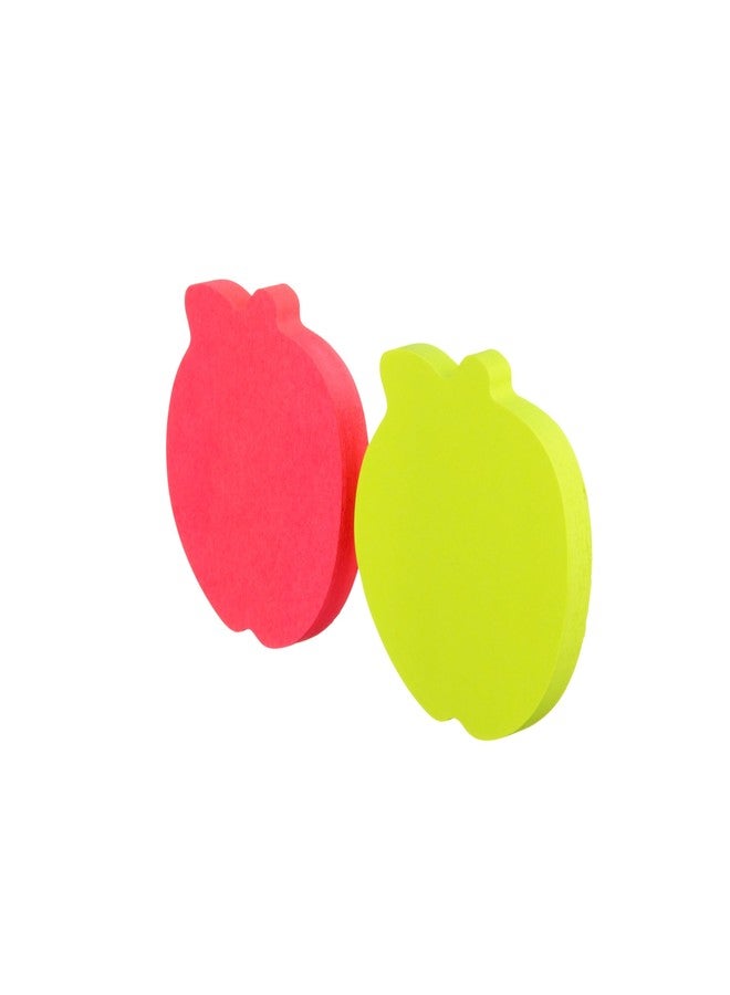 Post-it Notes, Apple Shape, Assorted Colors, 2.6x2.6 in, 2 Pads, 75 Sheets/Pad (7350-APL) - Image 3