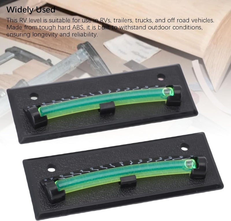 JTLB 2 Pcs Self Adhesive Spirit Level for Motorhome, Long Lasting, 2 Mounting Methods, Accurate Trailer Leveling System, Transparent Liquid for Readings - Image 5