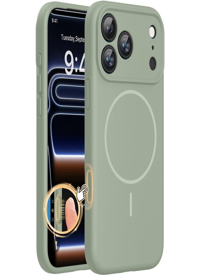 Miracase Magnetic for iPhone 17 Pro Max Case, Compatible with MagSafe, Integrated Silicone Camera Control Cover, 3.0mm Thicken Shockproof Drop Protection Phone Case for 17 ProMax, Patina Green - Image 1